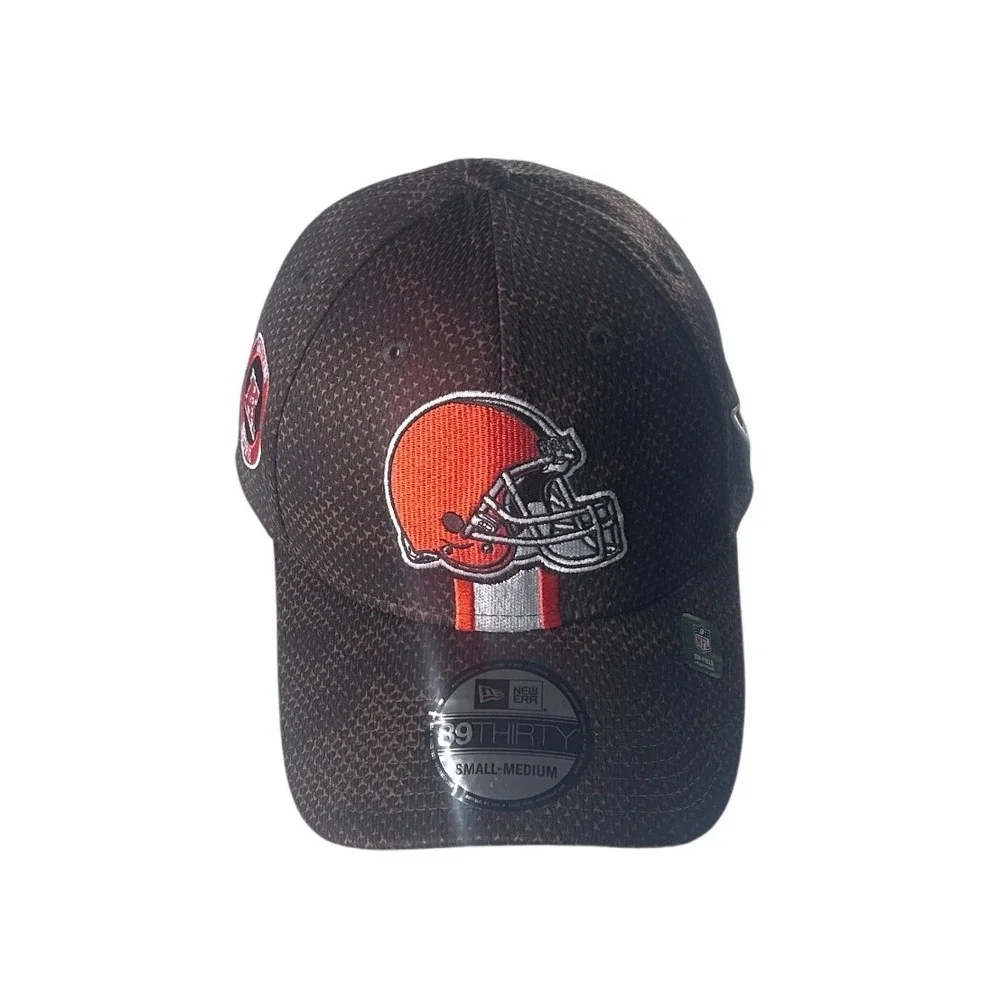 New Era Cleveland Browns‎ NFL 39THIRTY On-Field Hat Brown Small-Medium NEW